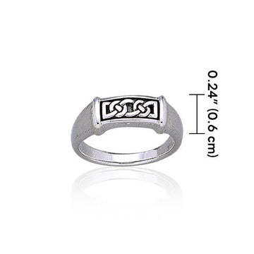Celtic Knotwork Sterling Silver Ring TR1890 - Jewelry